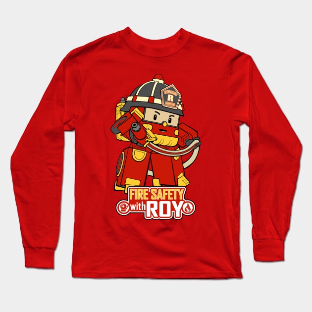 FIRE SAFETY WITH ROY Long Sleeve T-Shirt by Baby Kids Zone